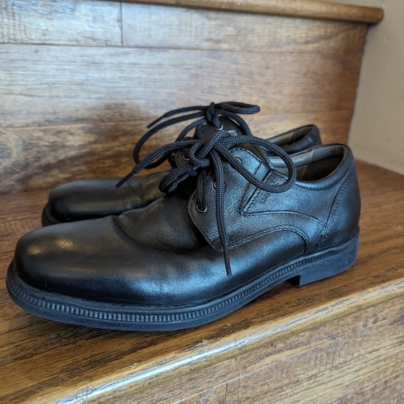 GEOX respira boys black dress shoes Size 36 - Picture 6 of 11